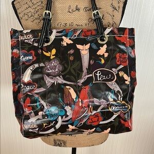 The Sak Colorful Bird and Peace Motif Tote